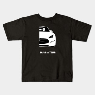 Tesla in Tesla Kids T-Shirt